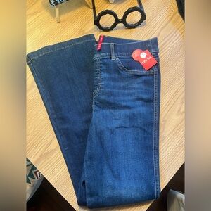 SPANX Women's Dark Blue Boot Cut Jeans